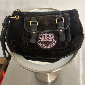Juicy Couture Black and Pink Wristlet